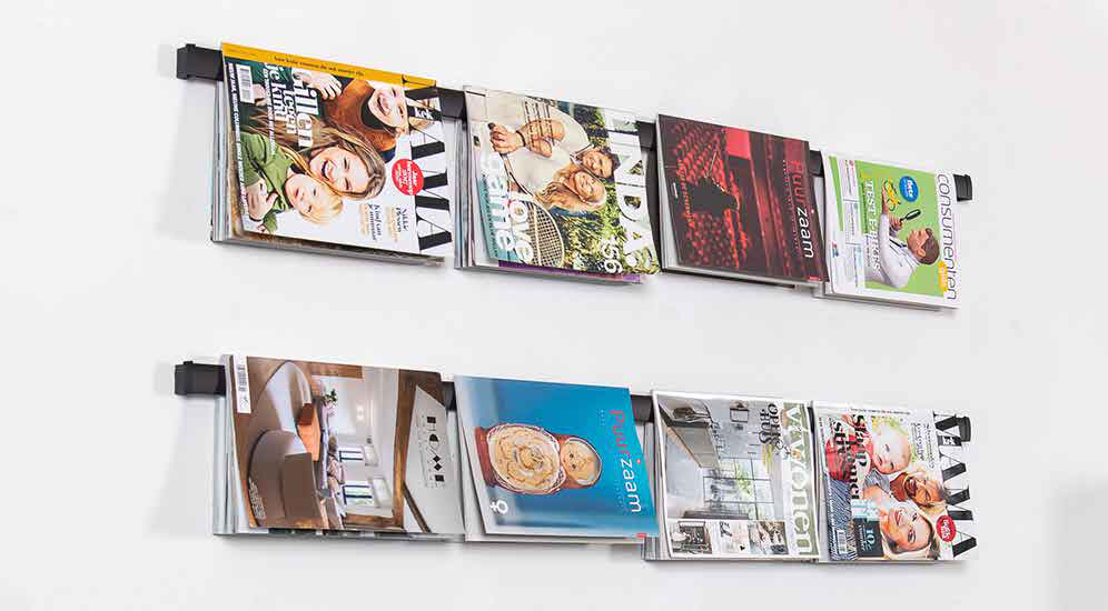 Weg met de slordige stapel tijdschriften! 